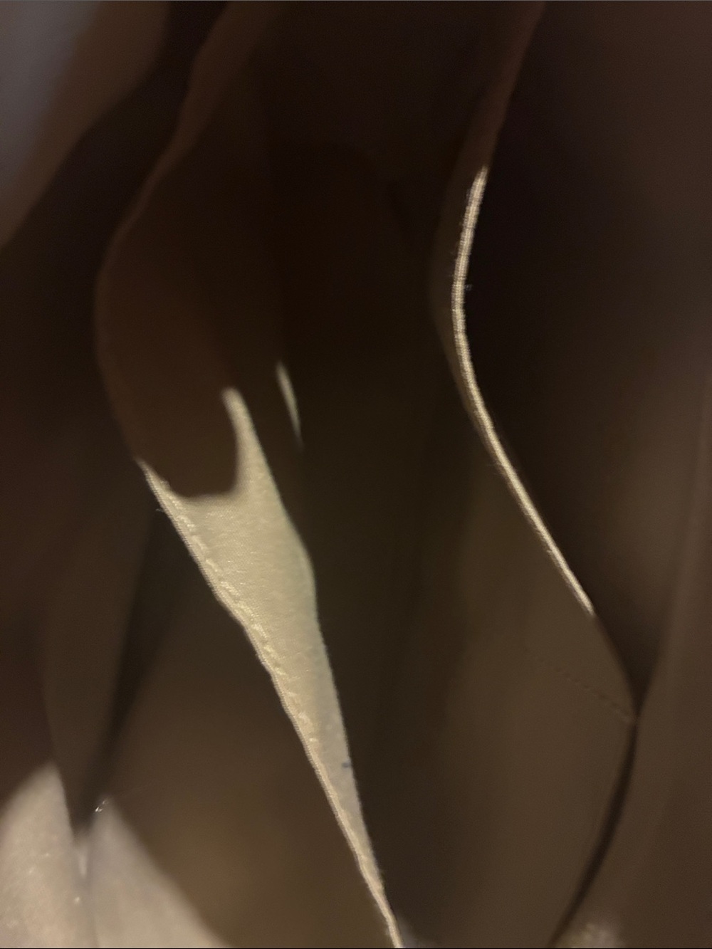 Coach Beige Signature Cosmetic Pouch with Metallic Gold Trim - Picture 4 of 4
